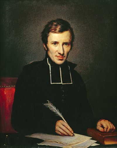 Portrait of the Abbot of Lamennais, 1827 by Paulin Jean Baptiste Guerin